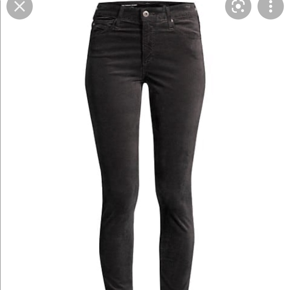 AG farrah high-rise skinny velvet jeans